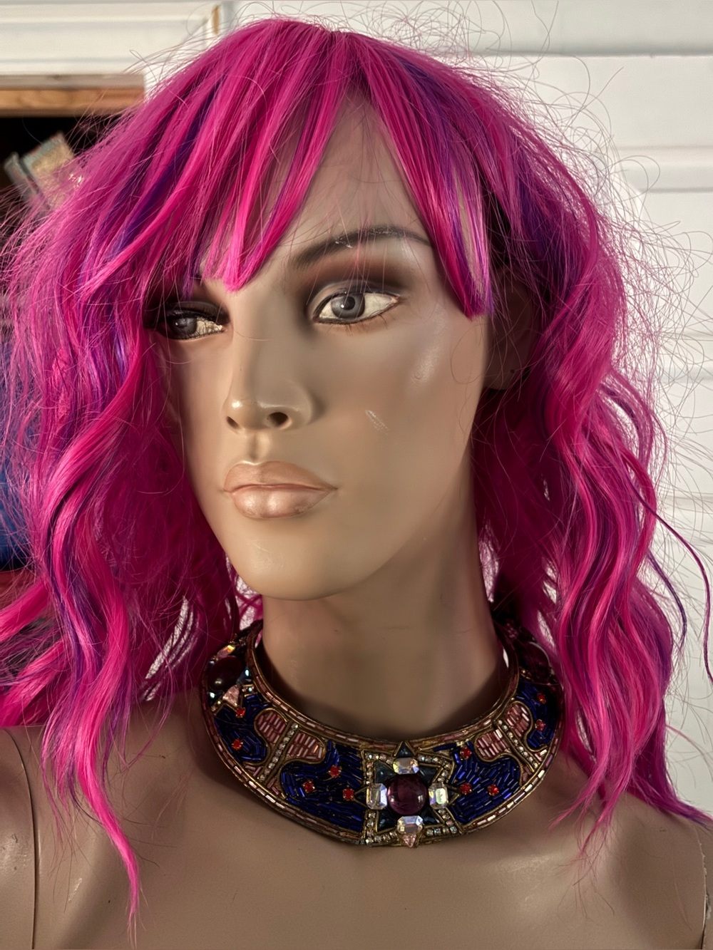 Amazing 1980s Beaded Statement Necklace